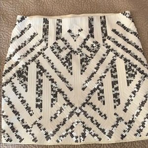 Express sequined skirt NWT